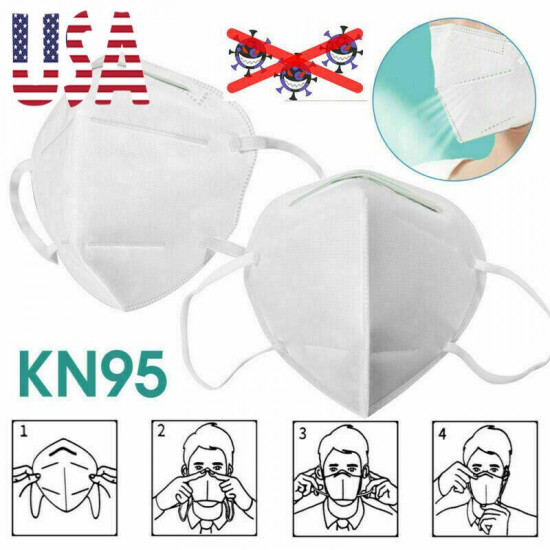 10Pcs Face MASk Filters Anti Pollution Anti Face Cup KN95 with Active Carbon Fold Flat 