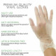 100Pcs Latex Gloves Disposable Medical Waterproof Clear Protective Hand Glove for Cooking Cleaning Food Preparation