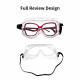 Glass Goggles Work Lab Eye Protection Transparent Adjustable Headband