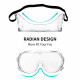 Glass Goggles Work Lab Eye Protection Transparent Adjustable Headband