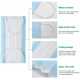 10 pieces Disposable Face masK 3 Ply Polyester with Ear Loop 100%