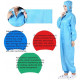 Reusable Protective Overall Suit Splashproof Safety Isolation Clothing Hooded-BLUE